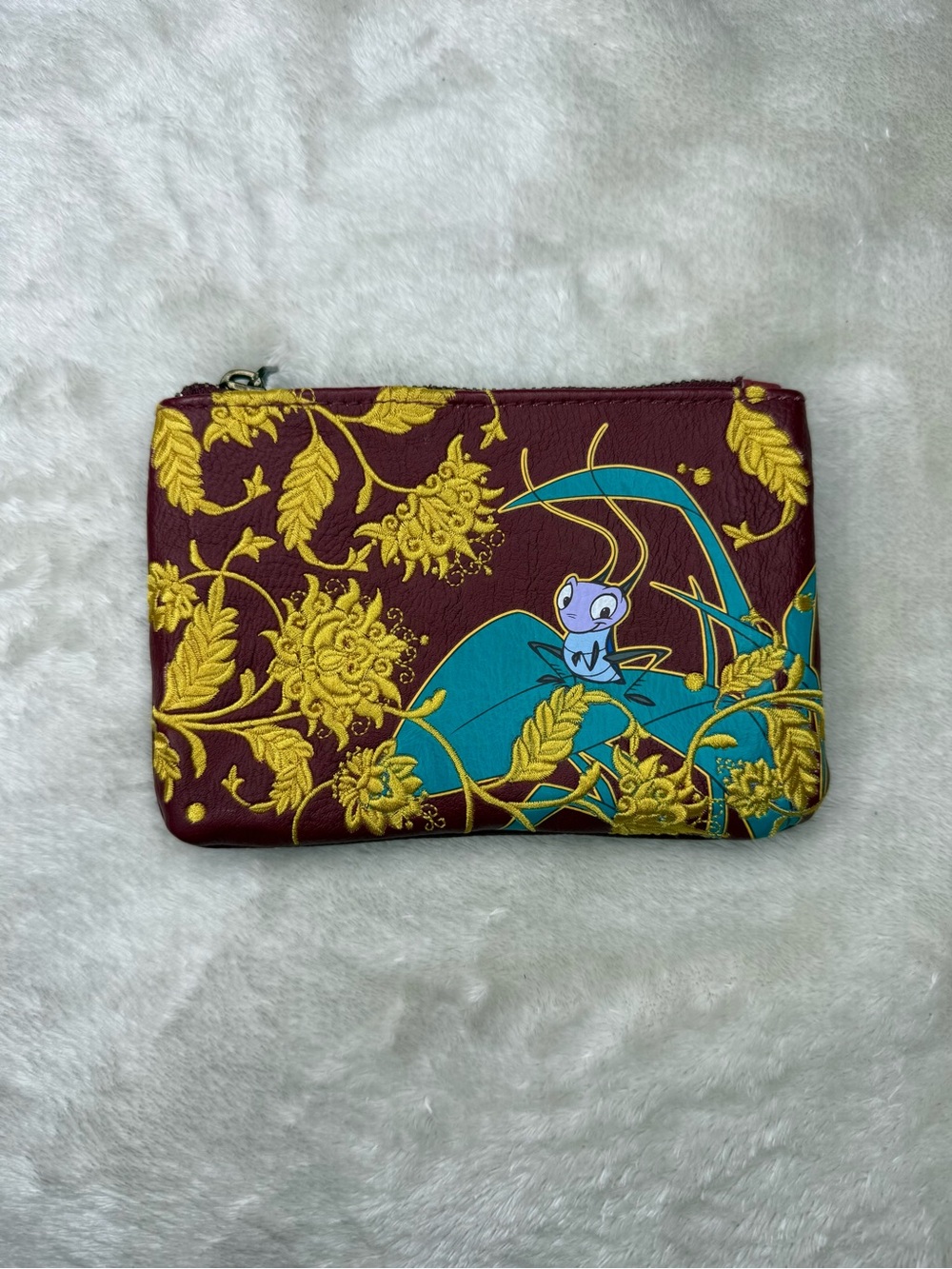 Authentic Loungefly x Disney Mulan Floral Cosmetic Pouch